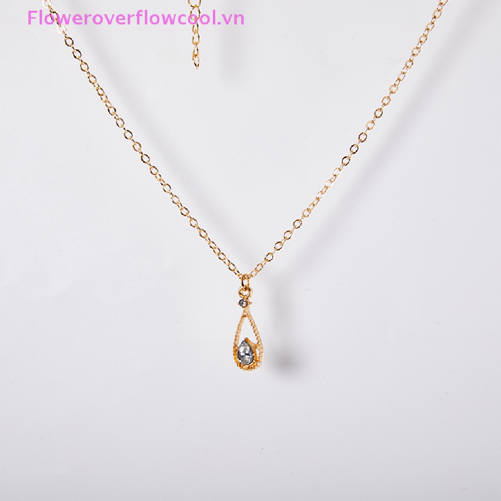Vòng cổ Mặt Hình Giọt Nước Thiết Kế Đơn Giản Cho Nữ