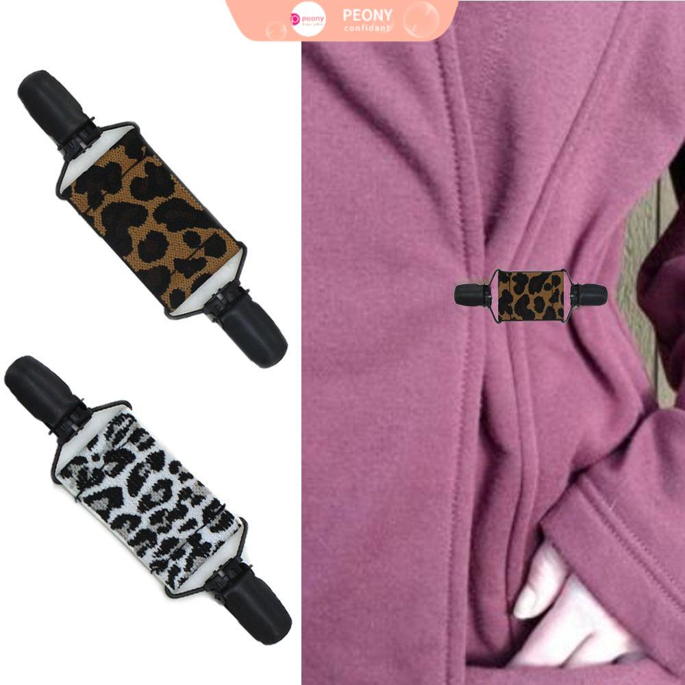 Kẹp Cố Định Cổ Áo Cardigan Họa Tiết Da Báo Đa Năng