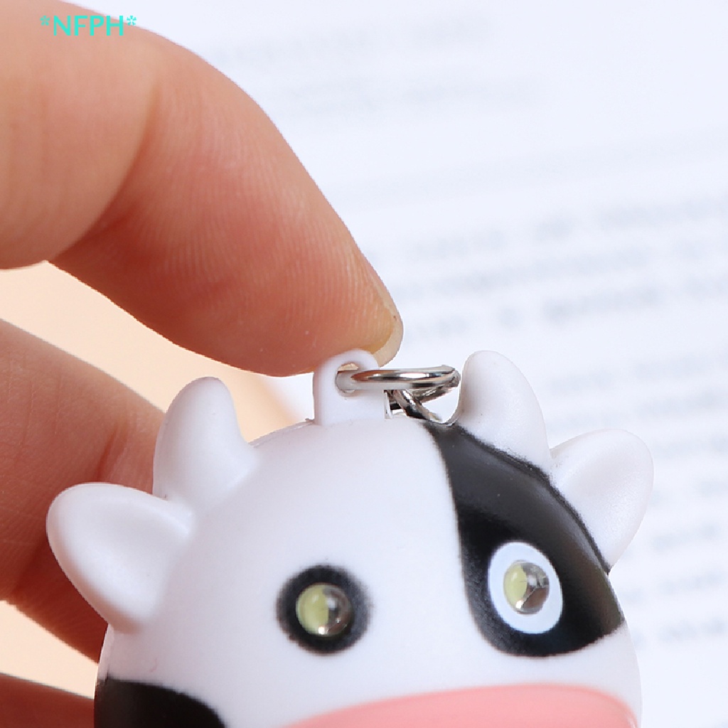 Móc Khóa Bò Sữa Có Đèn LED Độc Đáo Mới