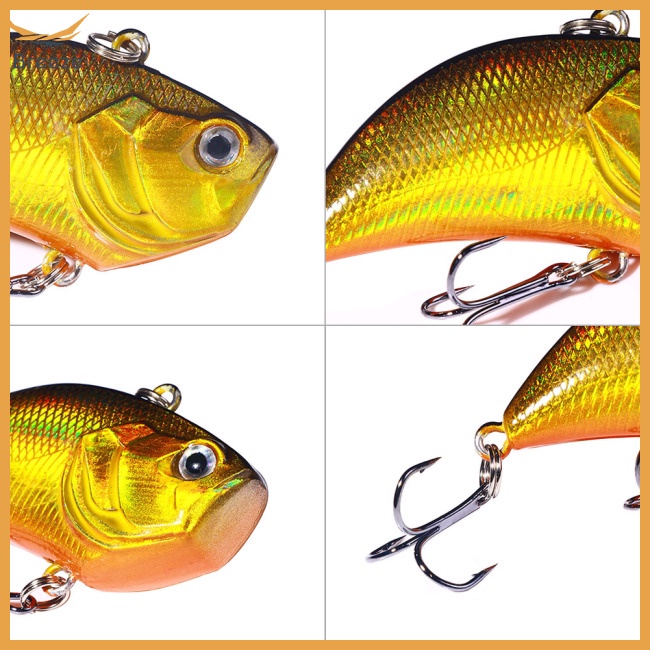 Mồi Giả Nhử Cá 5.4cm / 13g Bằng Nhựa Gắn Kèm Móc Câu