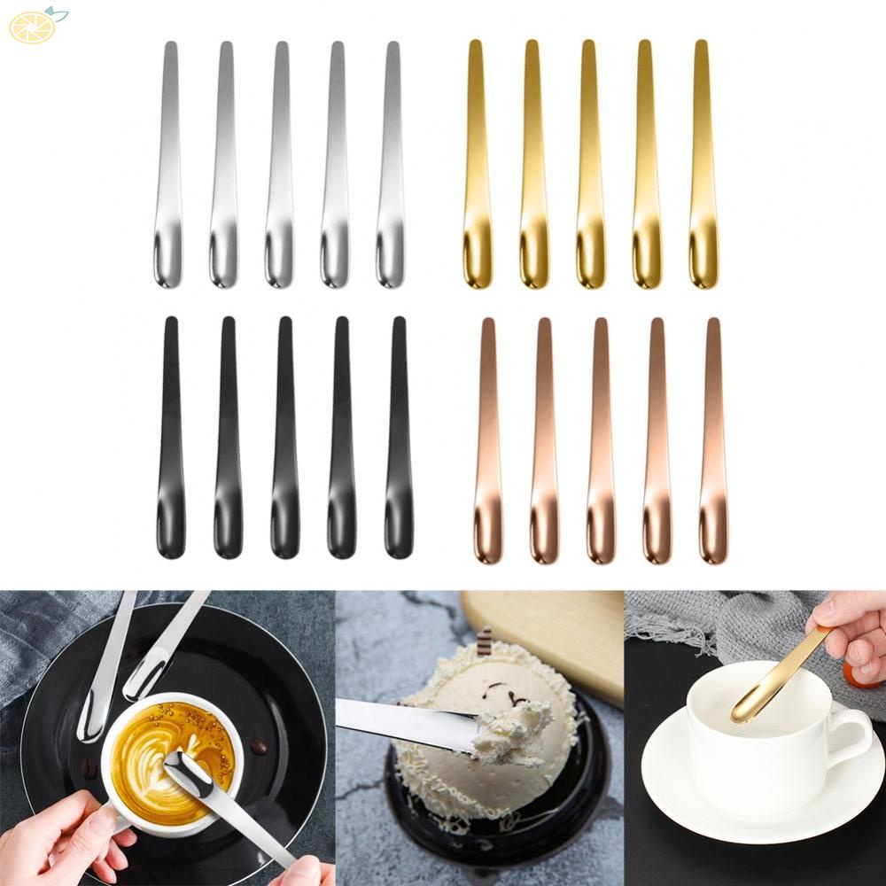【VARSTR】Creative Tableware Flat Spoons Mix Spoons Stainless Steel Anti-corrosion