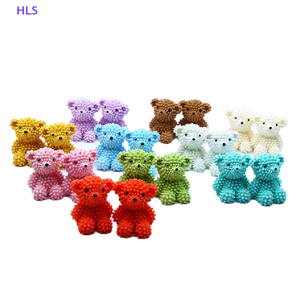 [HLS] Set 5 Gấu Bông Mini Hoạt Hình Màu Macaron Trang Trí Nhà Cửa Xe Hơi Để Bàn DIY