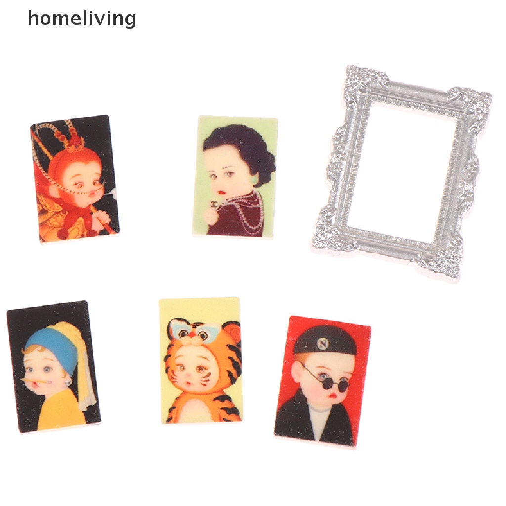 Khung Ảnh Mini Tỉ Lệ 1 / 12 Trang Trí Nhà Búp Bê