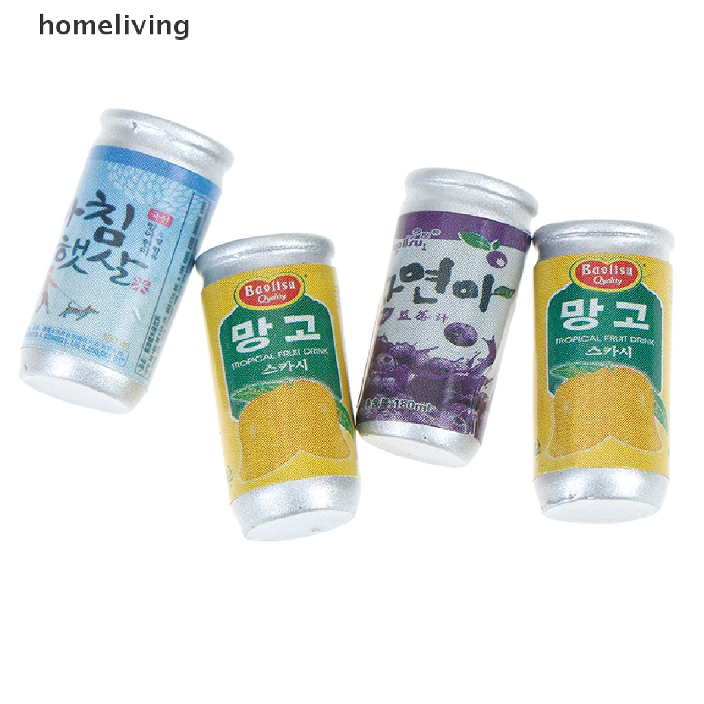 Set 4 Lon Nước Mini Tỉ Lệ 1: 12 Dùng Để Trang Trí Nhà Búp Bê