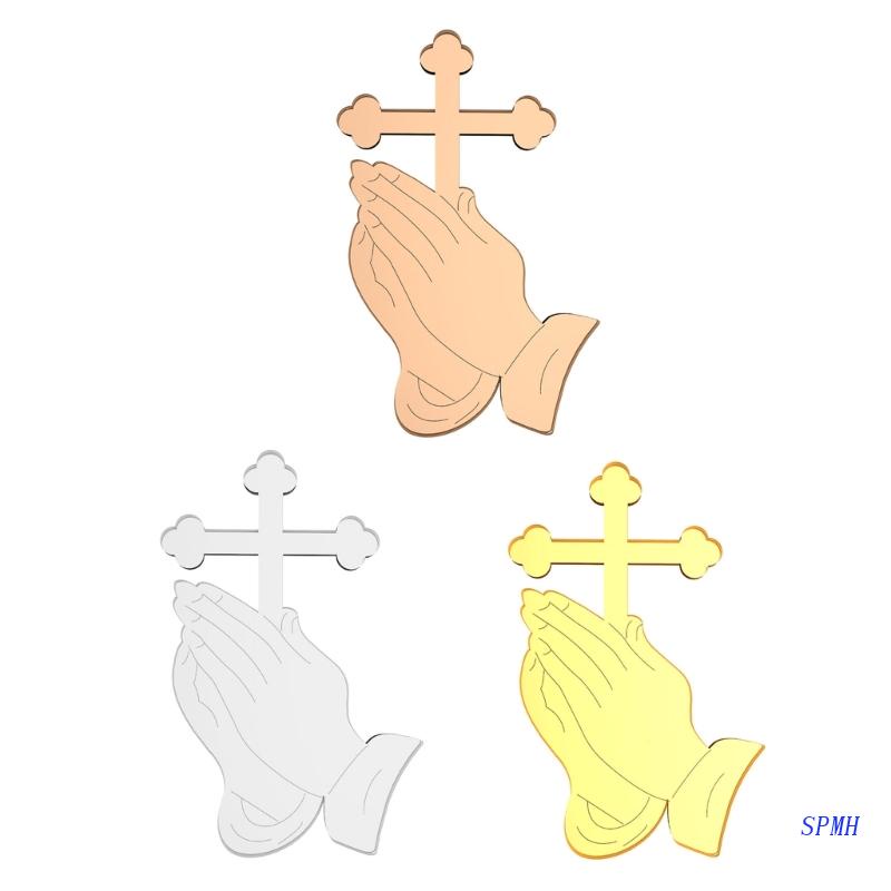 Set 5 Que Cắm Trang Trí Bánh Hình Thánh Giá Bằng Acrylic