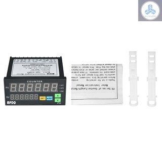 Multi-functional Dual Light-emitting Diode Display Digital Counter 90~265V AC/DC Length Meter with 2 Relay Output and Pulse PNP NPN