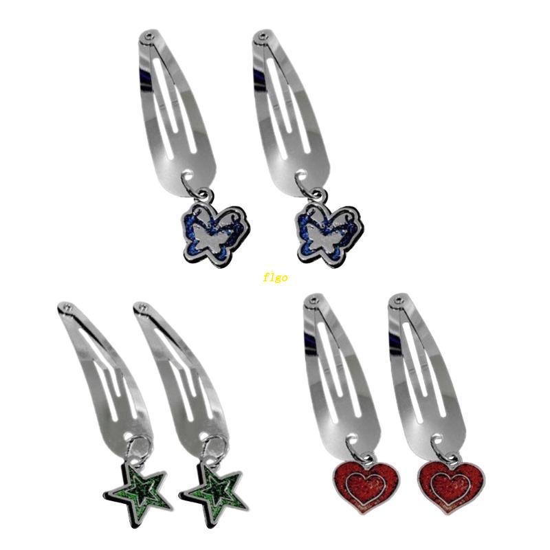 Kẹp Tóc Hình Bướm / Ngôi Sao Bằng Kim Loại