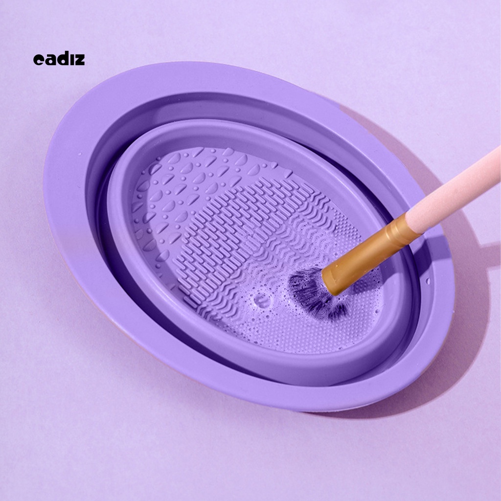 Bộ 3 Dụng Cụ Vệ Sinh Cọ Trang Điểm Bằng Silicon Mềm Độ Co Giãn Cao