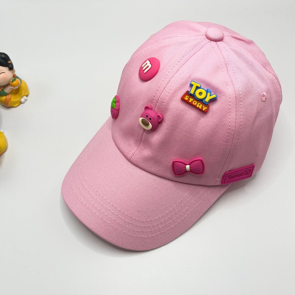 Kira Lotso Mũ Lưỡi Trai Thoáng Khí Chống Nắng Họa Tiết Gấu Dâu Tây Dễ Thương Thời Trang Mùa Hè Cho Bé