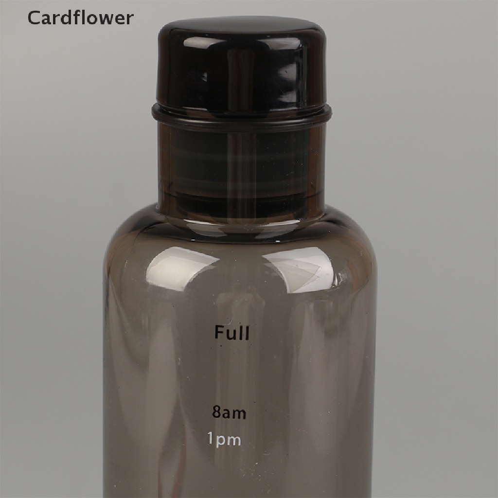 < Cardflower > Bình Nước Trong Suốt Dung Tích Lớn Có Thang Đo Thời Gian Sáng Tạo