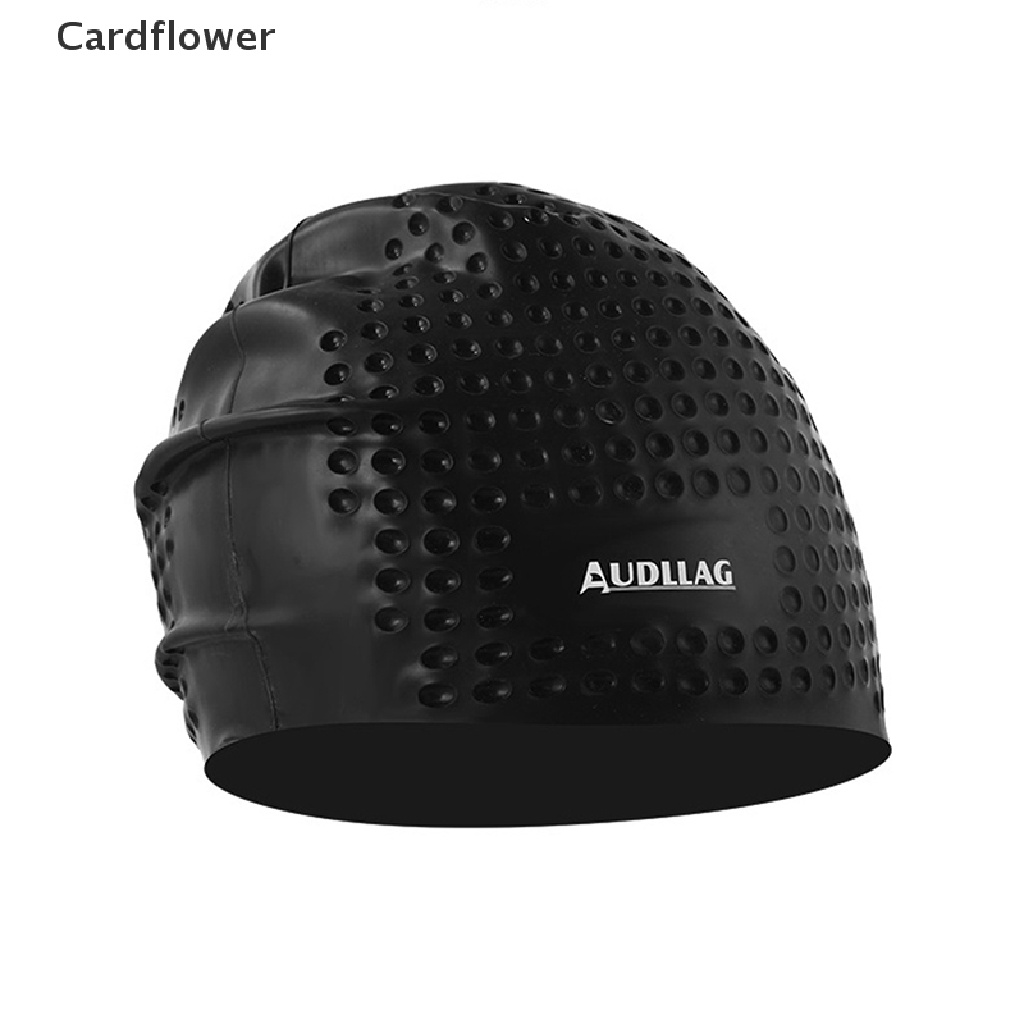 < Cardflower > Mũ Bơi Cao Su Silicon Co Giãn Chống Thấm Nước Bảo Vệ Tai Khi Chơi Thể Thao / Bơi Lộ