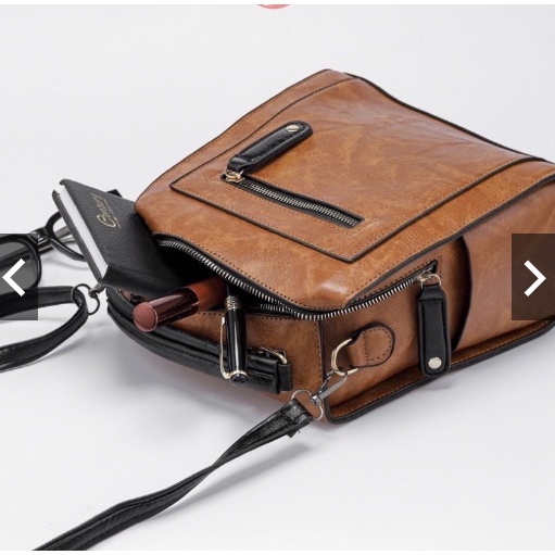 Túi xách nữ Túi đeo chéo dáng Balo thời trang đi học đi chơi da mềm Size 30