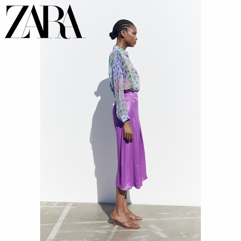 Zara Áo Sơ Mi In Họa Tiết Thời Trang Cho Nữ