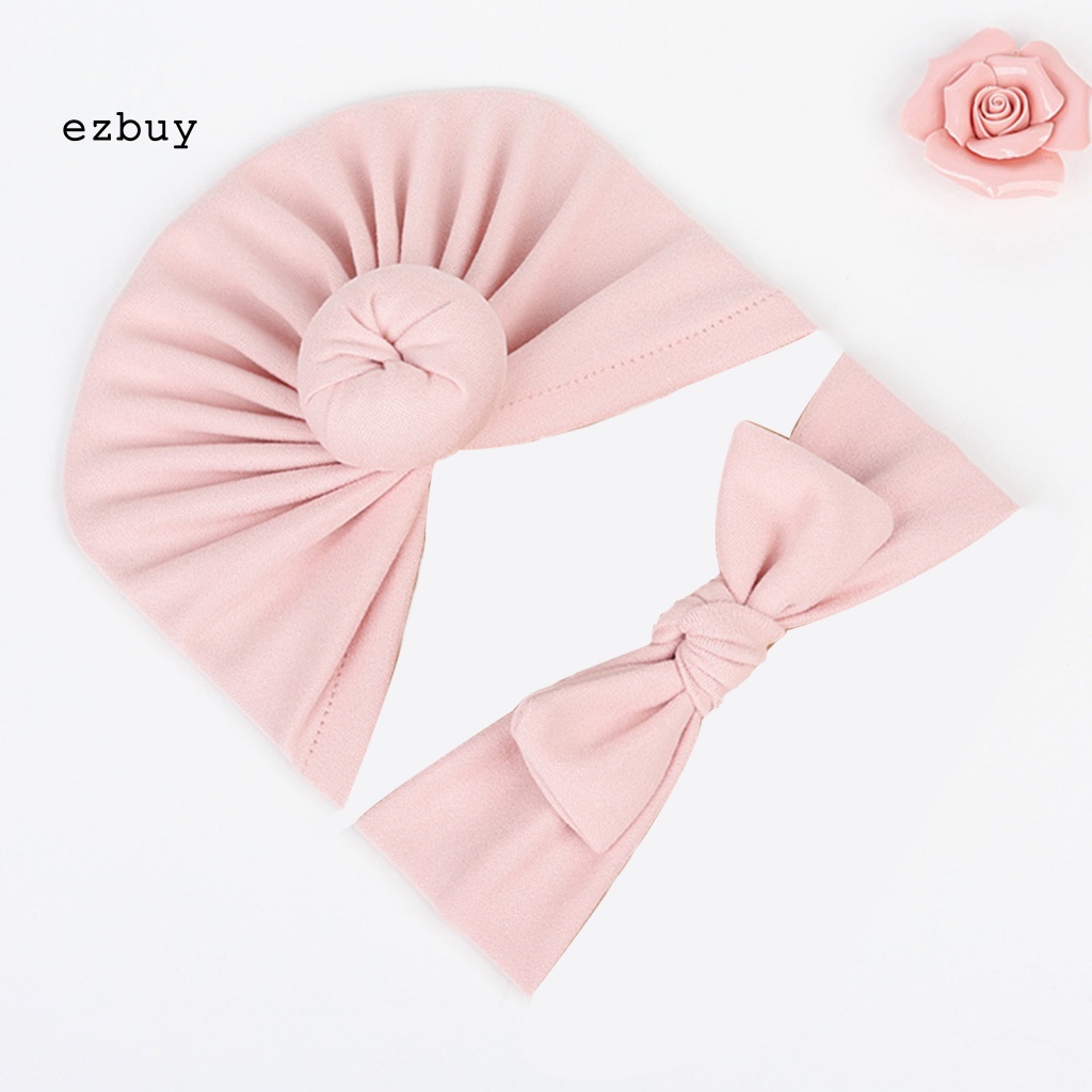 1 Bộ Mũ Vải Chống Mòn Thoải Mái Đính Nơ Thời Trang Mùa Thu Cho Bé Sơ Sinh