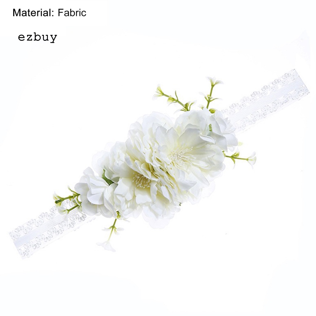 [EY] Băng Đô Hoa Co Giãn Mô Phỏng Tối Giản Dễ Phối Đồ Làm Phụ Kiện Chụp Ảnh Cho Bé