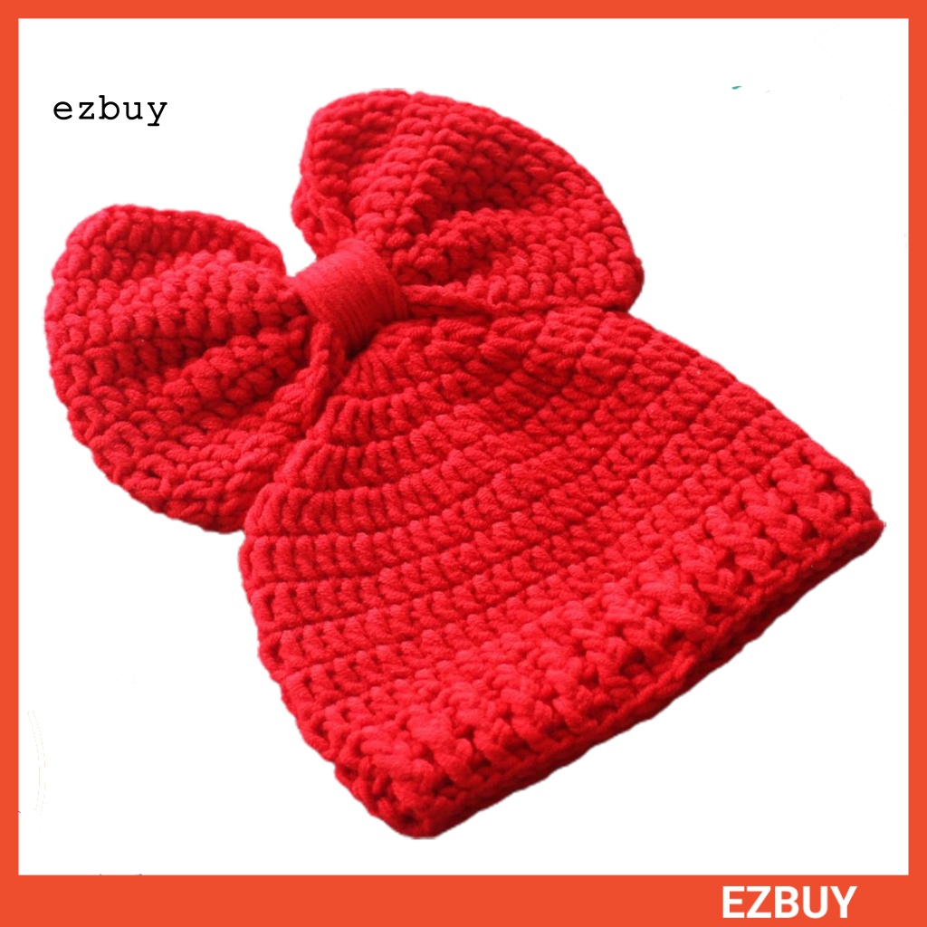 Mũ Len Hình Gà Con Dễ Thương Dùng Làm Đạo Cụ Chụp Ảnh Cho Bé Sơ Sinh