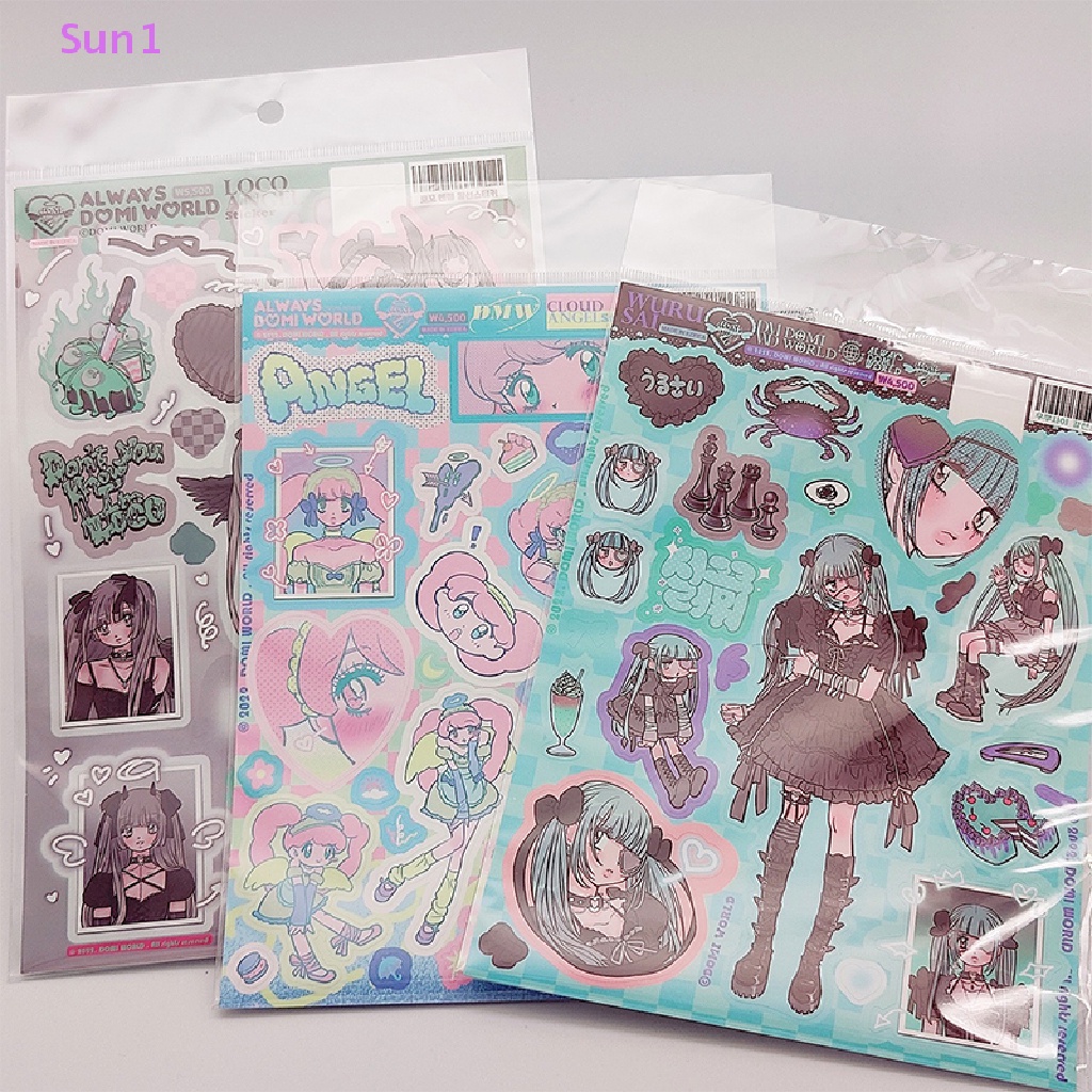 Sun1 &gt; Hình Dán Nhân Vật Hoạt Hình Goo Dễ Thương Dùng Trang Trí Sổ Tay Nhật Ký Điện Thoại Di Động