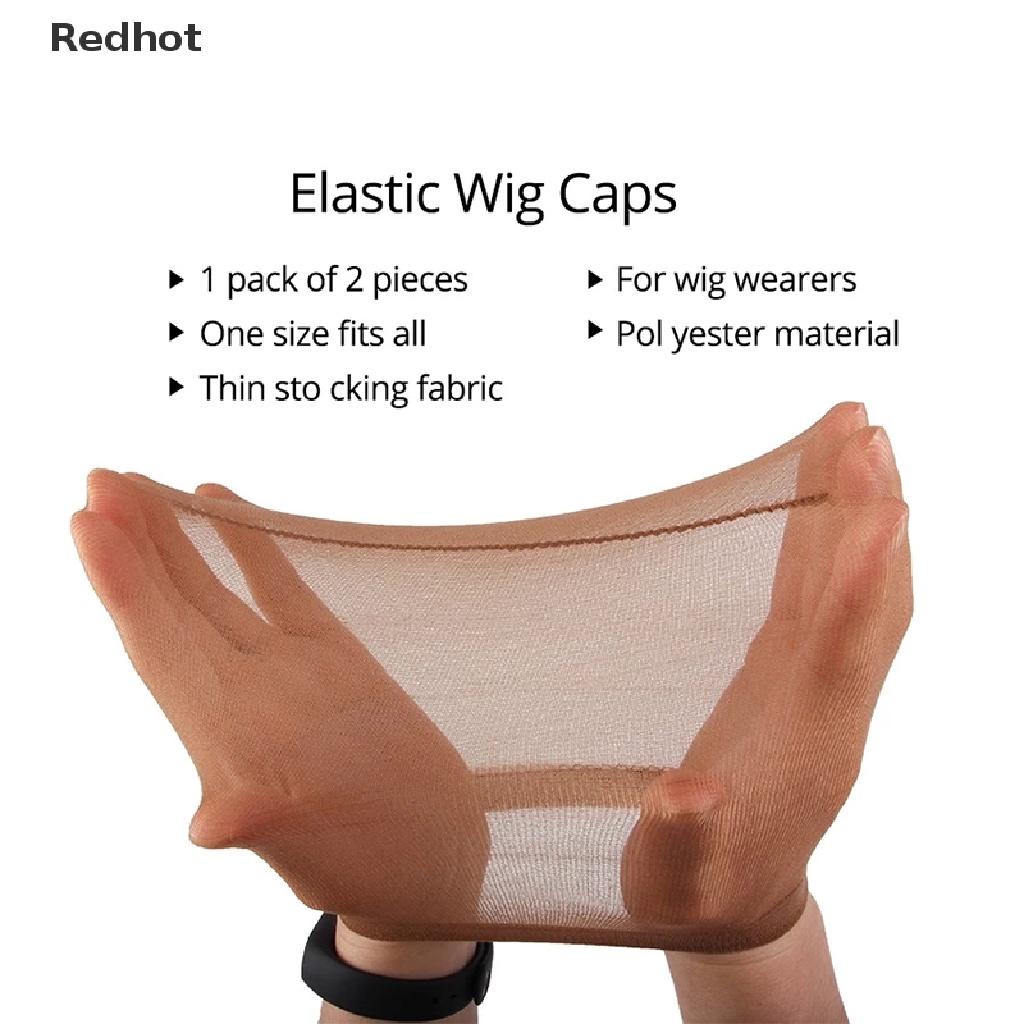 < Redhot > Mũ Đội Tóc Giả Bằng Ren Lưới Màu Đen Chất Lượng Cao Dành Cho Nữ Giảm Giá