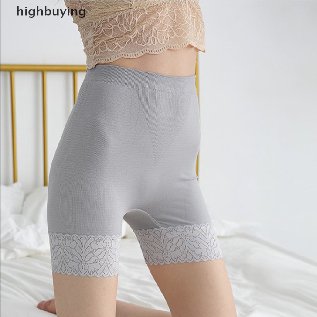 Quần Lót Boxer Lưng Cao Không Đường May Mặc An Toàn Cho Nữ