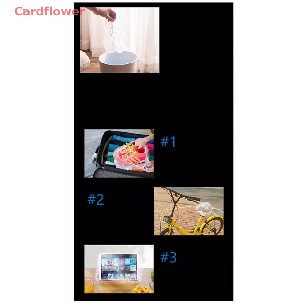 Bộ 100 Mũ Trùm Tóc Co Giãn Trong Suốt Dùng Một Lần