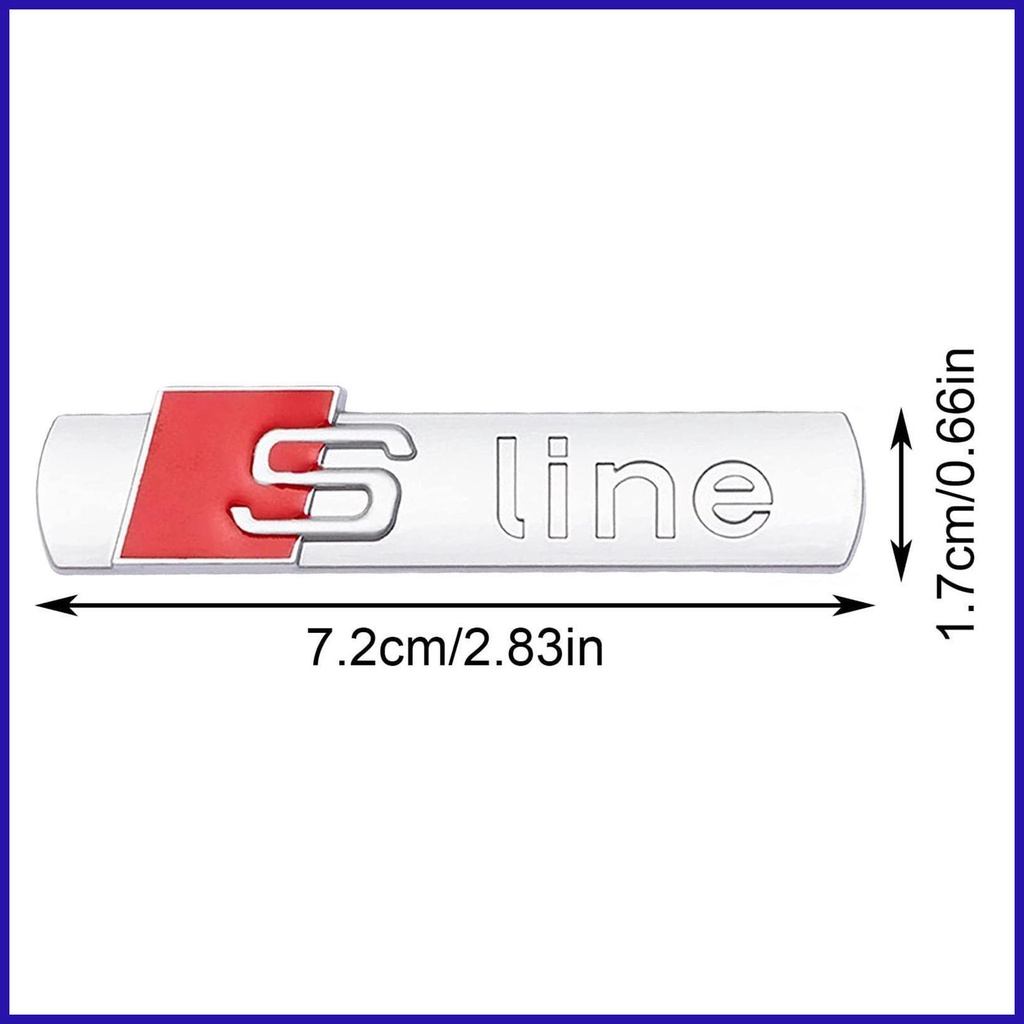 Logo Dán Trang Trí Xe Hơi Sline Q5 Q7 A3 A5 A4L A6L A8L Đẹp Mắt