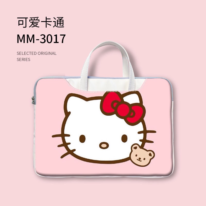 Hewlett-Packard Túi Đựng Laptop In Hình Hello Kitty Cho Apple 43.3cm HP Huawei Lenovo Dell 15.6