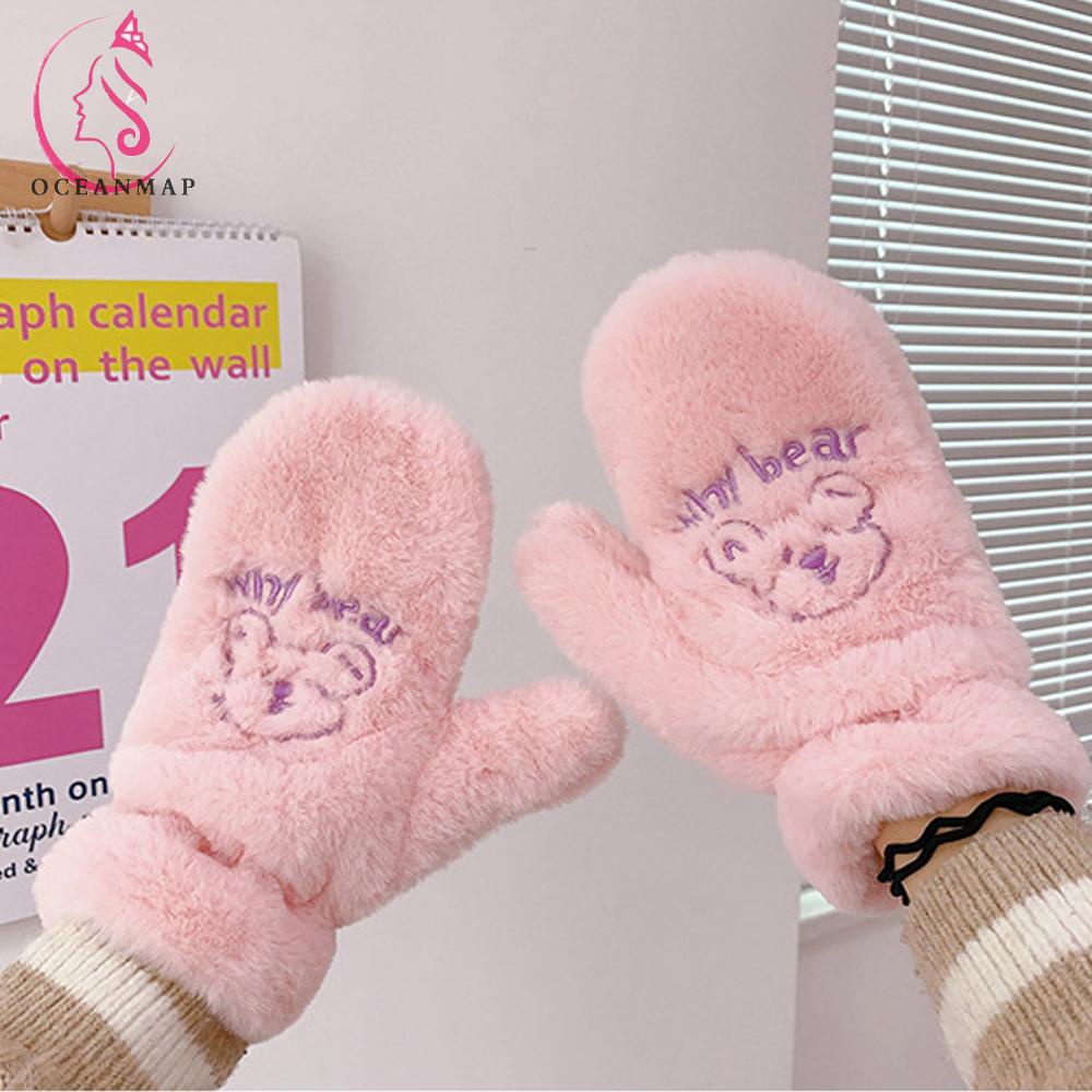 Găng Tay Hình Gấu Xinh Xắn Cho Nữ