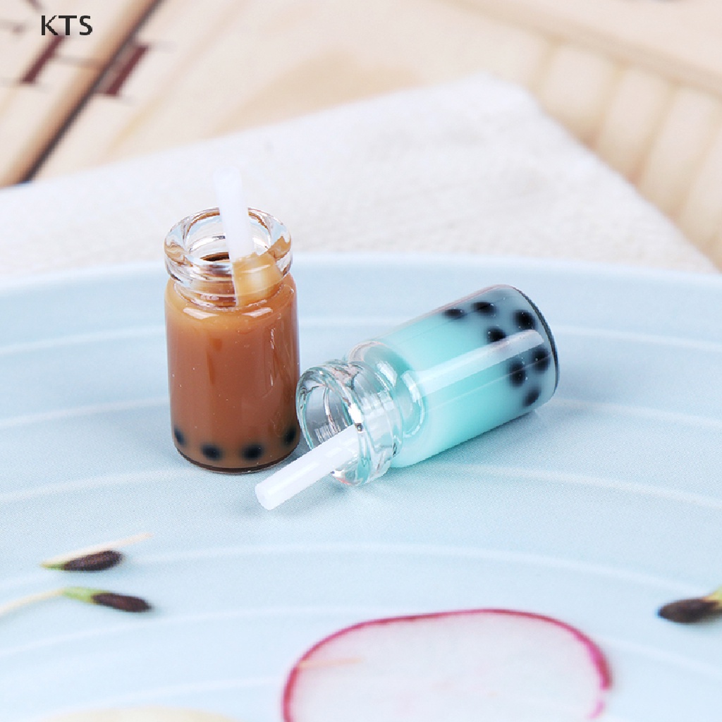 Bộ 3 Ly Trà Sữa mini Tỉ Lệ 1: 12 Dùng Để Trang Trí Nhà Búp Bê