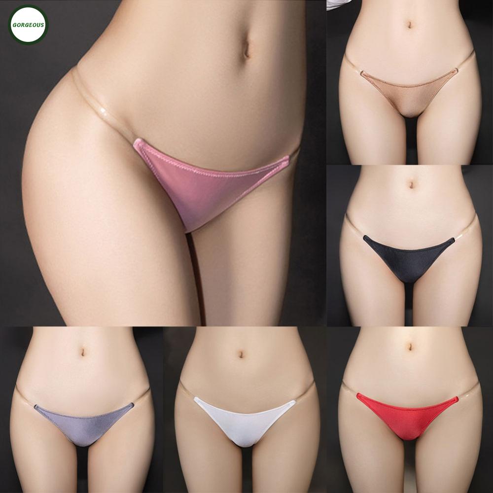 GORGEOUS~T-back Thongs Smooth Ultra Thin Woman Adjustable Female Glossy Lingerie