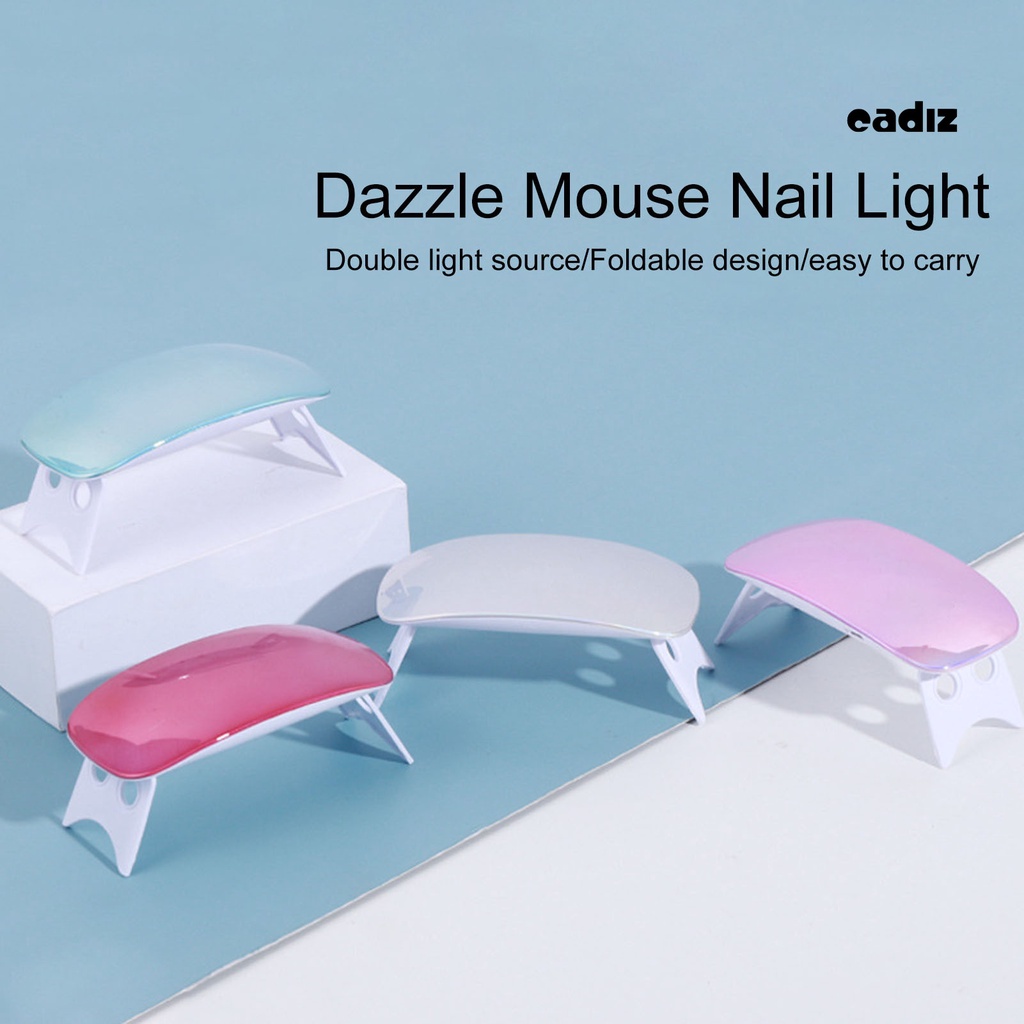 1 Bộ Đèn Hong Khô Sơn Móng Tay Một Nút Gấp Được Nguồn USB Kép Mini Nhanh Khô