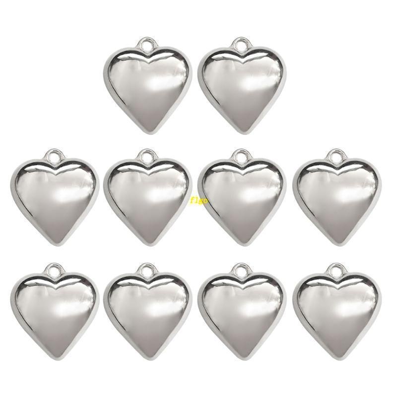 Set 10 Mặt Vòng cổ Hình Trái Tim Nhỏ DIY