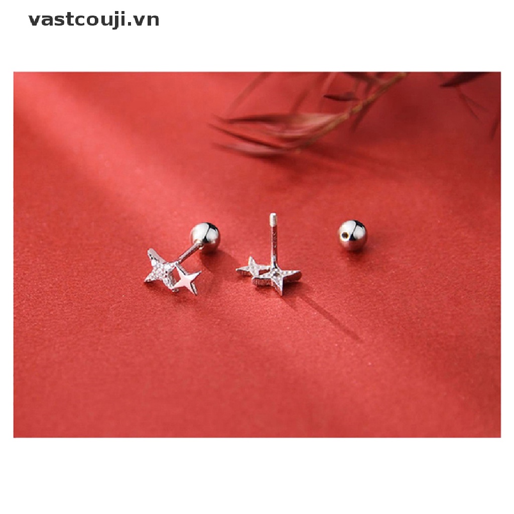 1 Đôi Bông Tai Đính Đá Zircon Thời Trang Cho Nữ