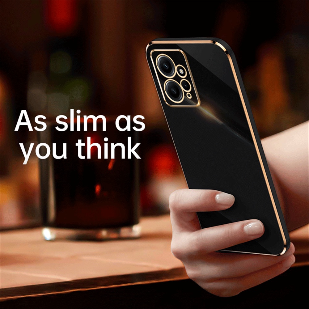 Ốp Điện Thoại Mạ Viền 6D Sành Điệu Cho Xiaomi Redmi Note 12 Pro Plus 12Pro + 12S Note12Pro Note12 4G 5G