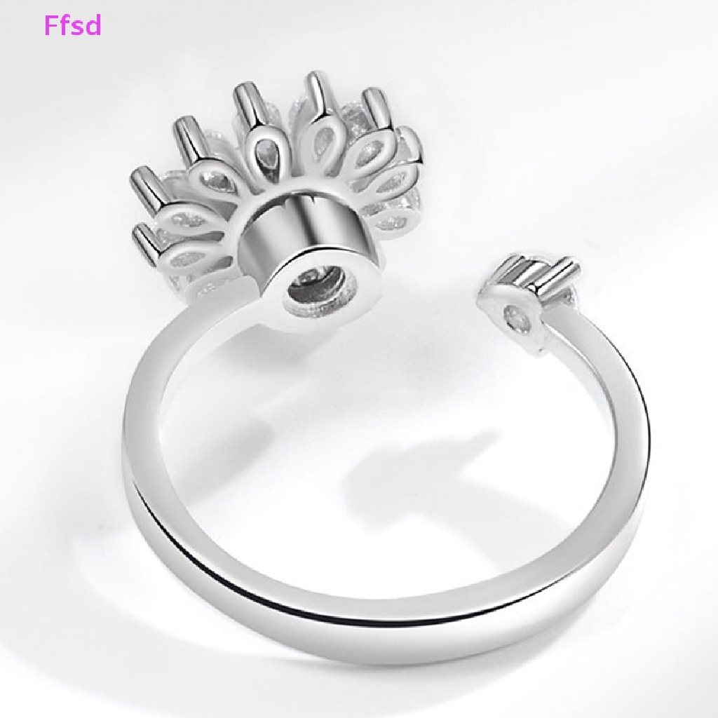 {Ffsd} Nhẫn Hở Hình Mặt Cười Có Thể Điều Chỉnh Thời Trang Cho Nữ