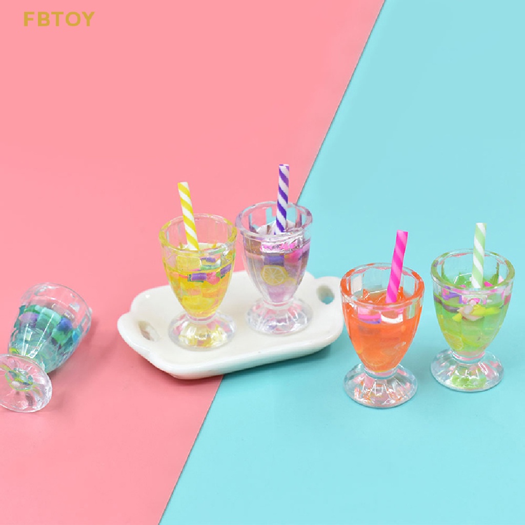 1 Ly Nước Ép Trái Cây Trang Trí Nhà Búp Bê 1 / 6