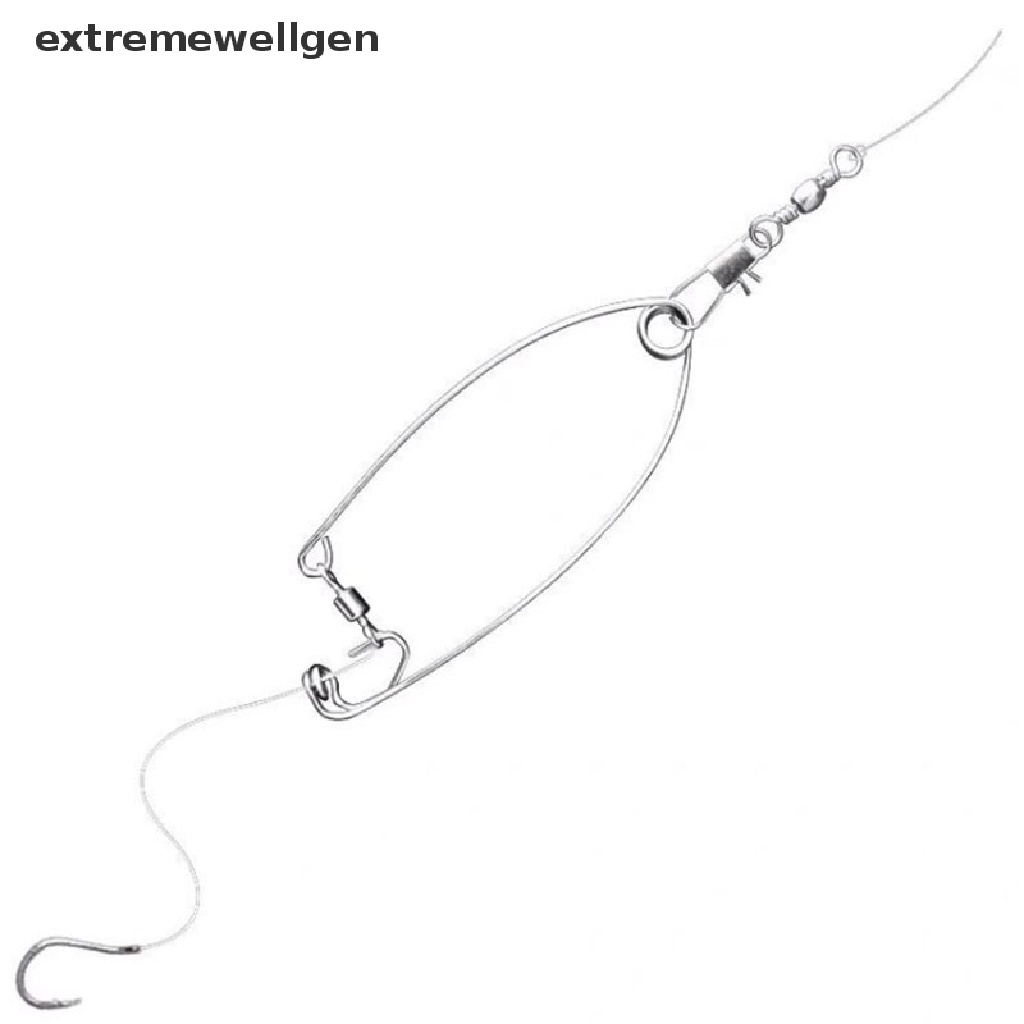 Móc Lò Xo Tự Động Bằng Thép Không Gỉ Chuyên Dụng Cho Câu Cá Cắm Trại