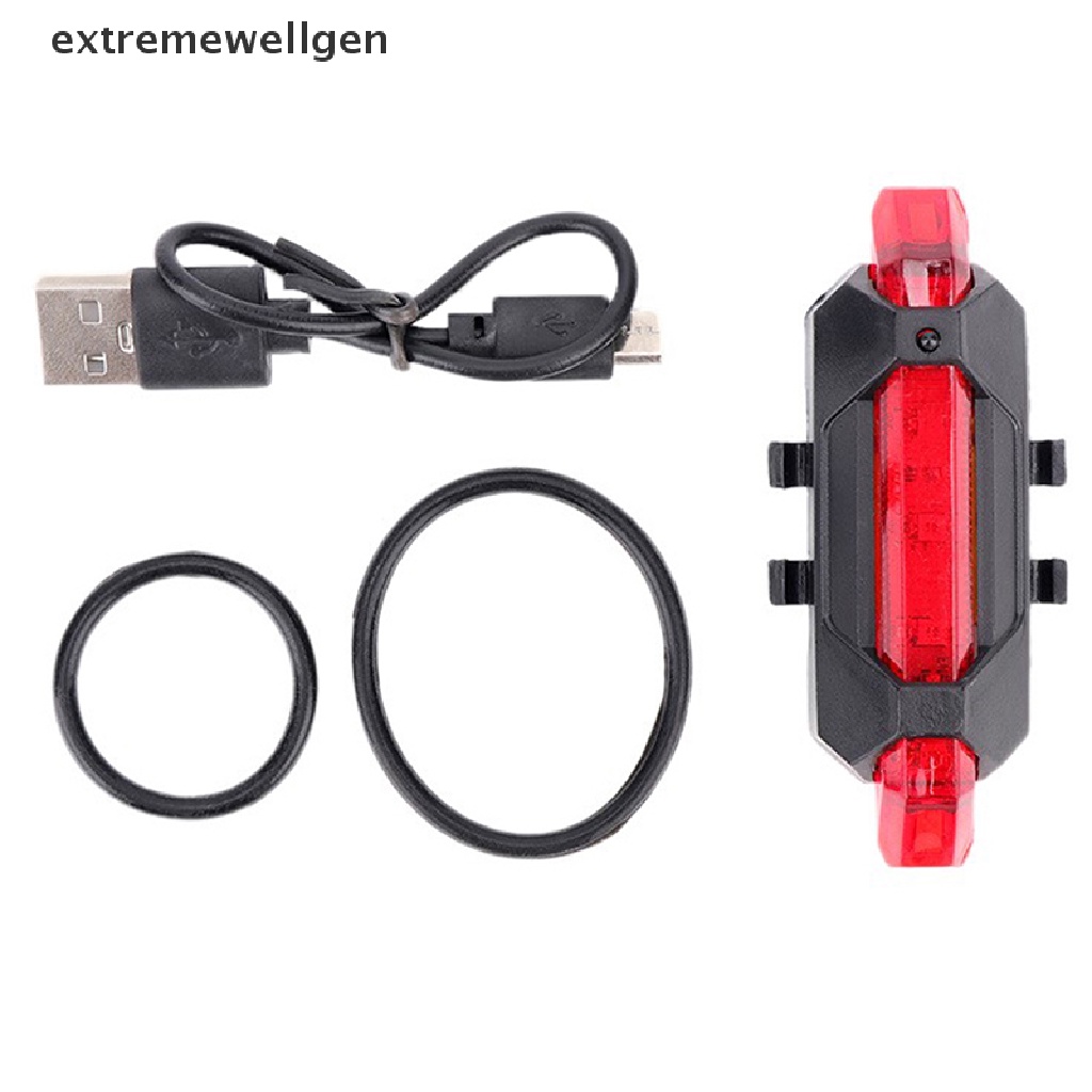 Đèn Cảnh Báo Chống Thấm Nước Sạc USB Cho Xe Đạp Leo Núi