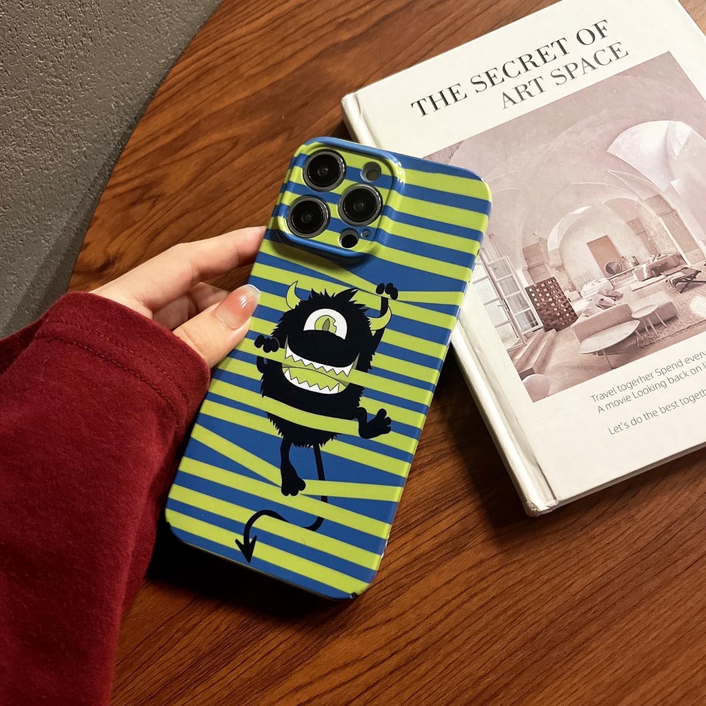 Ốp Điện Thoại PC Cứng Chống Rơi Họa Tiết Kẻ Sọc Cho iphone 14 13 12 11 Pro MAX XR X / XS MAX 7 / 8 Plus