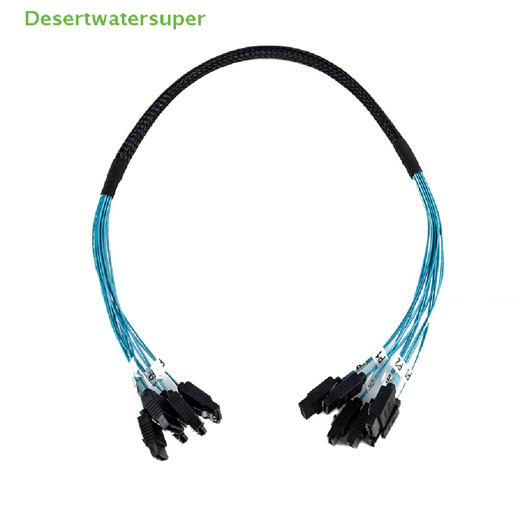 Cáp Chia 6 SATA III 6Gbps 7Pin​ Dây Cáp Dữ Liệu Cho Máy Chủ 0.5m / 1m