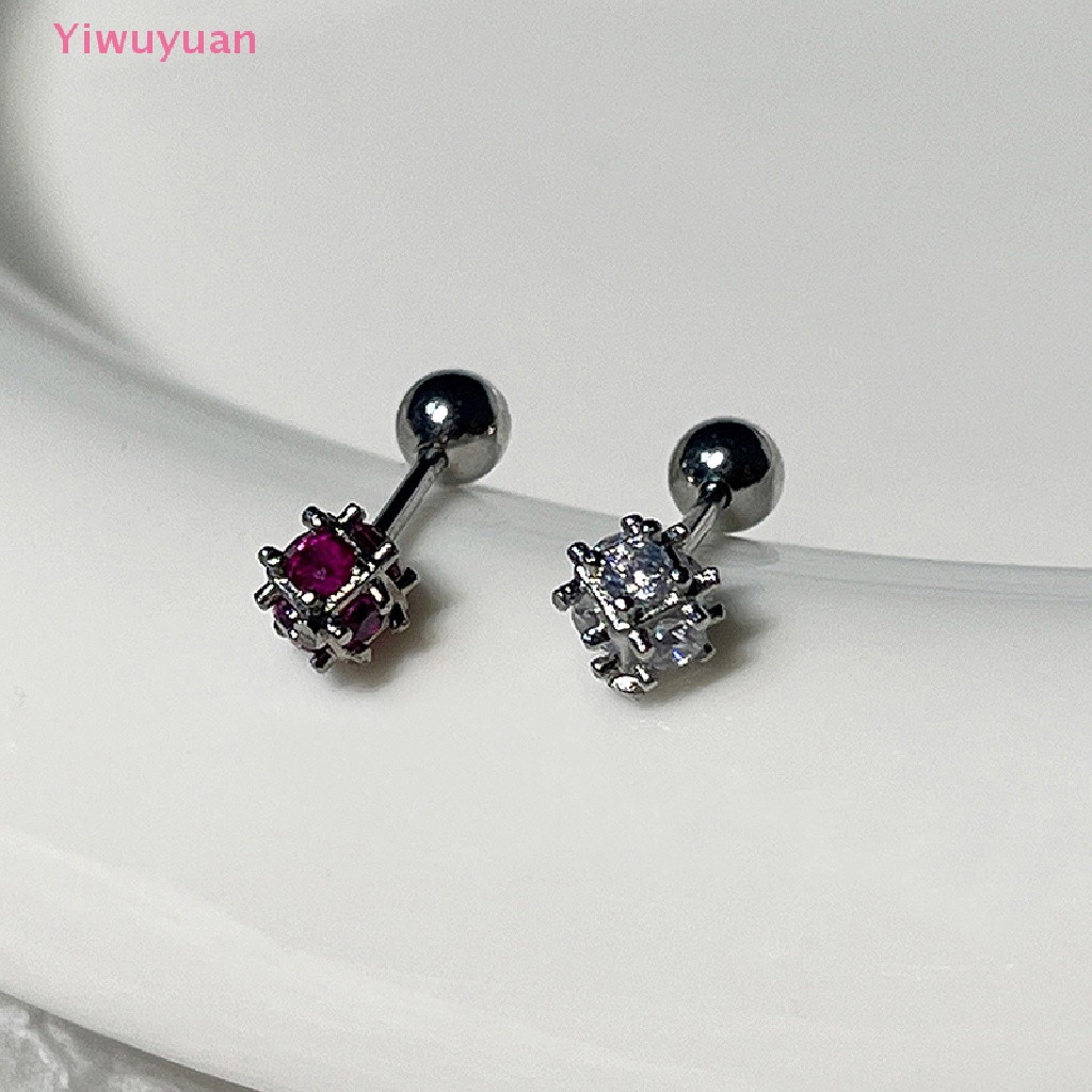 1 Đôi Khuyên Tai Đính Đá Zircon Thời Trang Cho Nữ