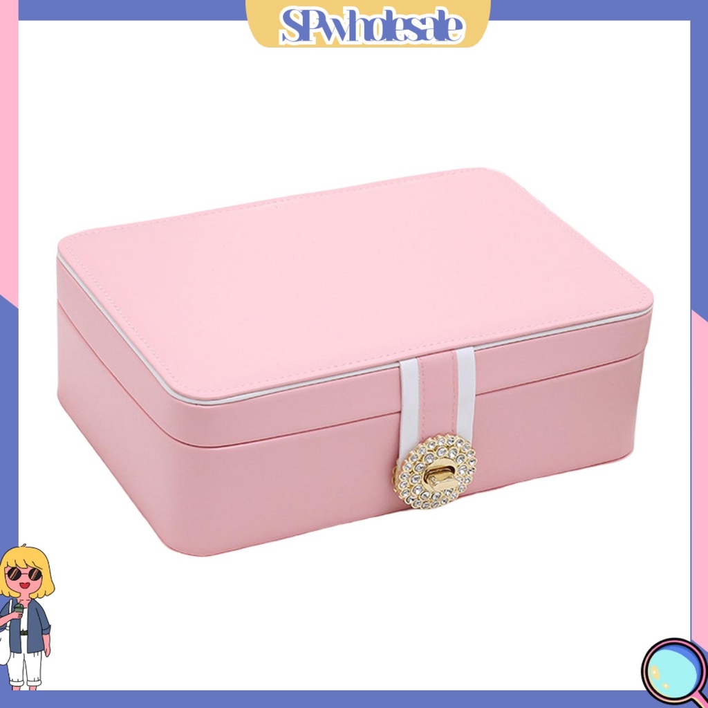 <SPwholesale> Hộp Trưng Bày Nhẫn / Vòng cổ Nhiều Ngăn Có Thể Tháo Rời Thời Trang Cho Nữ