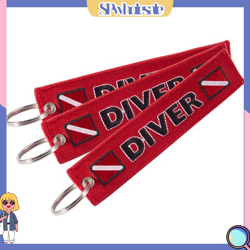 <SPwholesale> Móc Khóa Thêu Chữ SPwholesale > CAUTION Divir