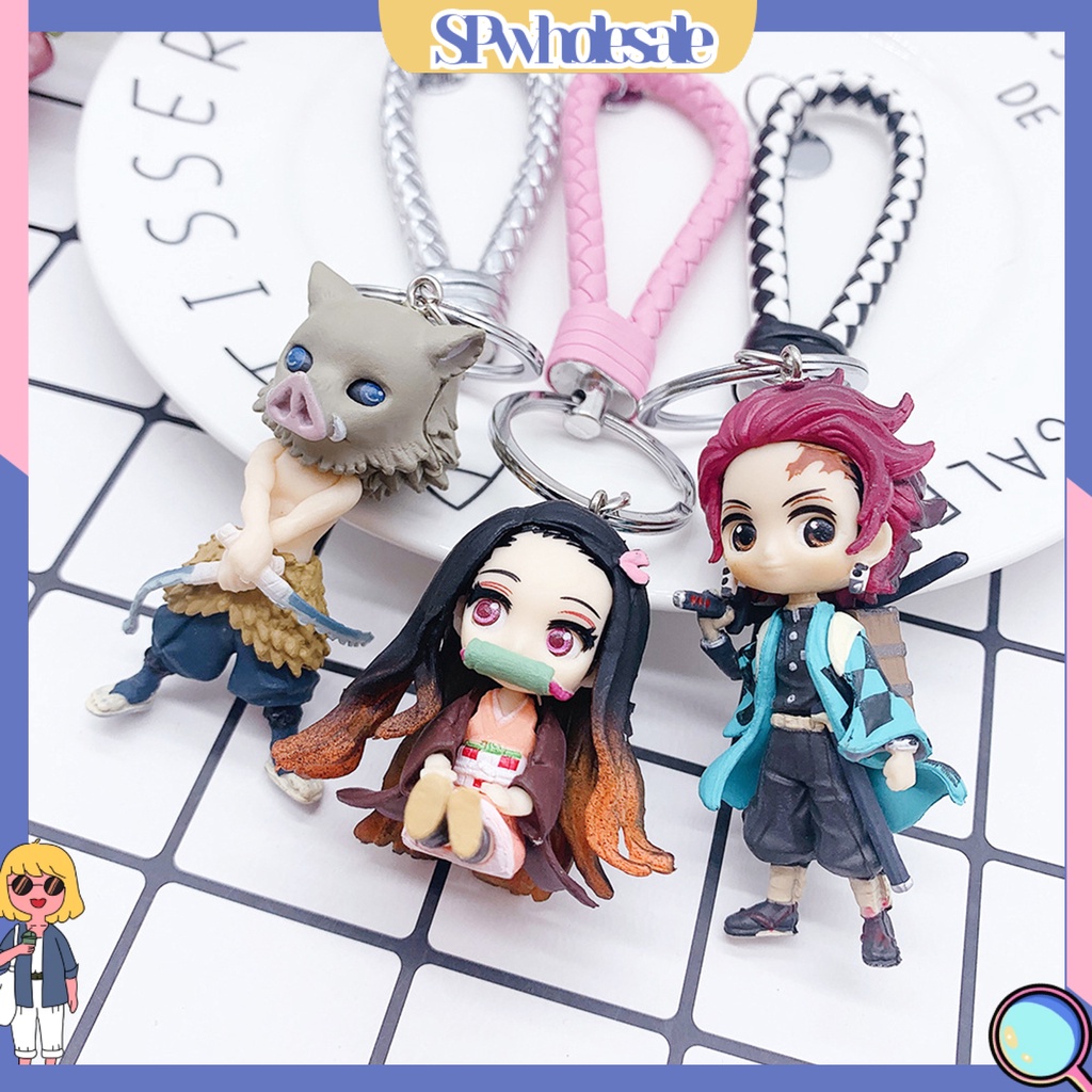 <SPwholesale> Móc Khóa Điện Thoại Hình Hoạt Hình Demon Slayer