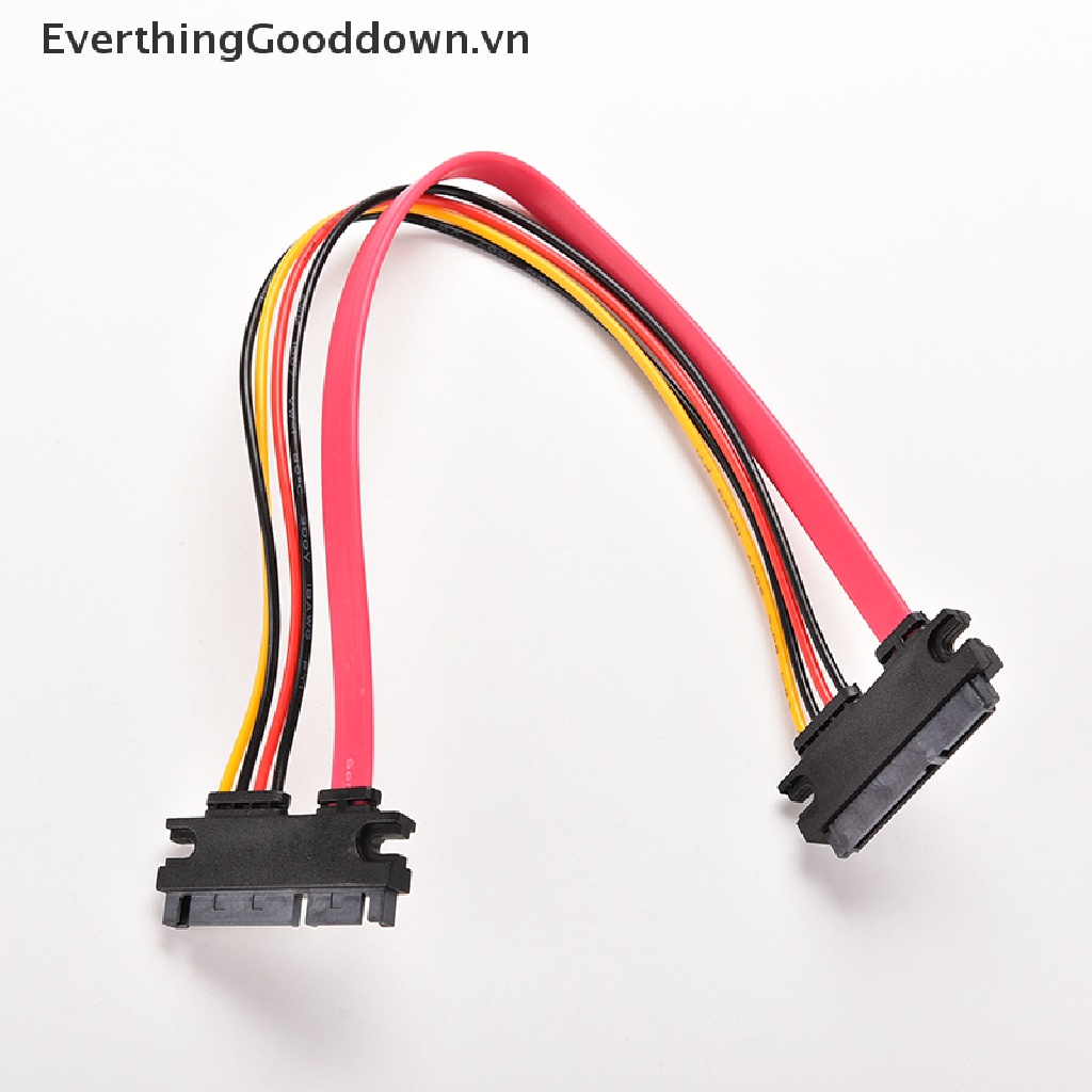 Dây Cáp Mở Rộng 12 Inch Male Sang Female 7 + 15 Pin SATA HDD
