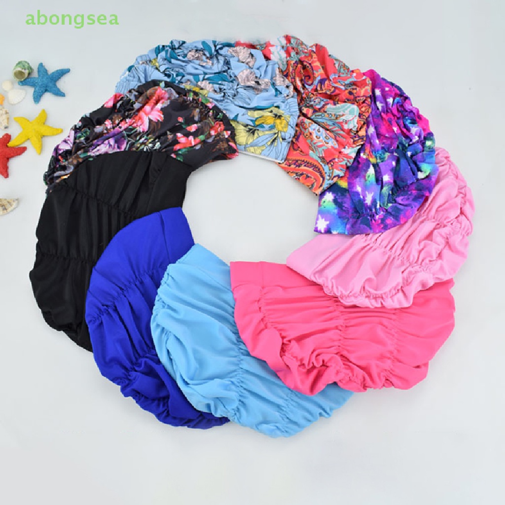 1 Chiếc Mũ Bơi Co Giãn Cao In Hoa Màu Trơn Free Size Cho Nam Và Nữ