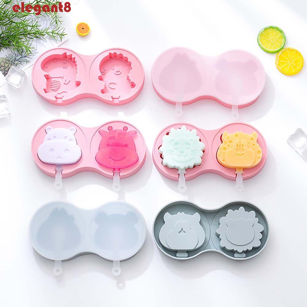 Khuôn Silicone Làm Kem Que Có Nắp Đậy Tiện Dụng