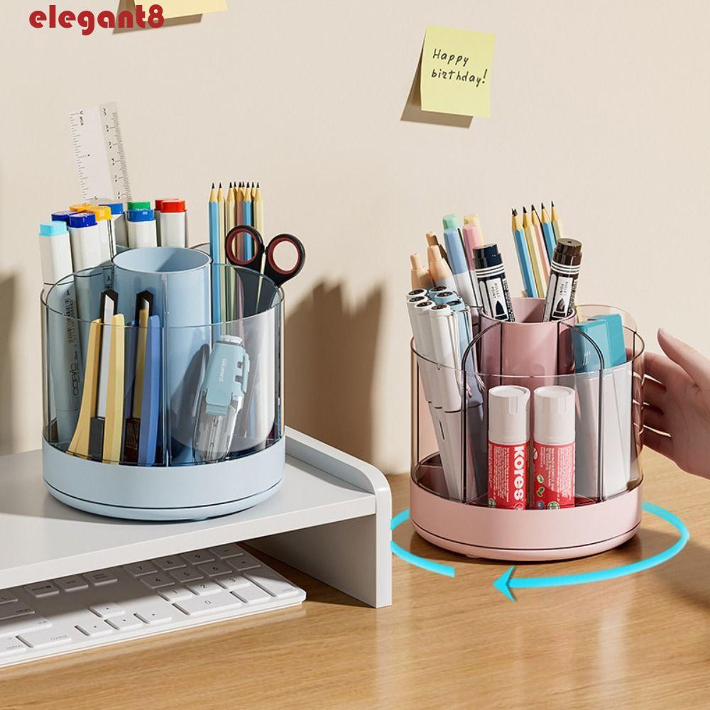 Giá Đỡ Bút / Cọ Trang Điểm Đa Năng Sức Chứa Lớn Có Thể Xoay Được