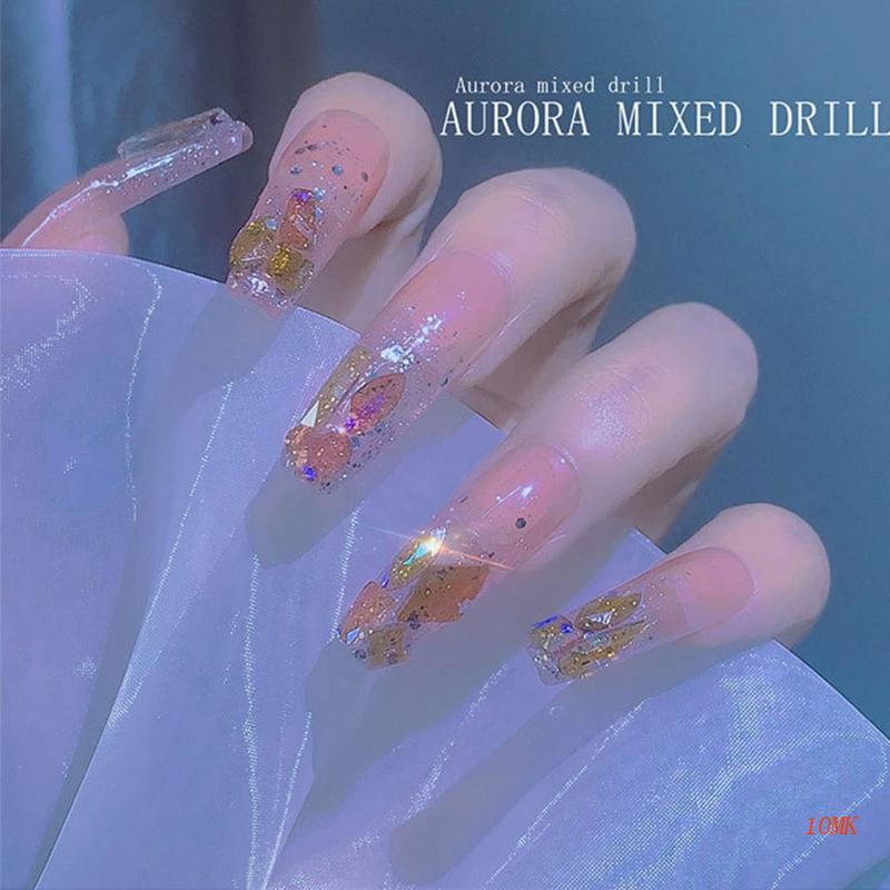 Set 100 Viên Đá 3D Dùng Trang Trí Móng Tay / Kính Tiện Dụng