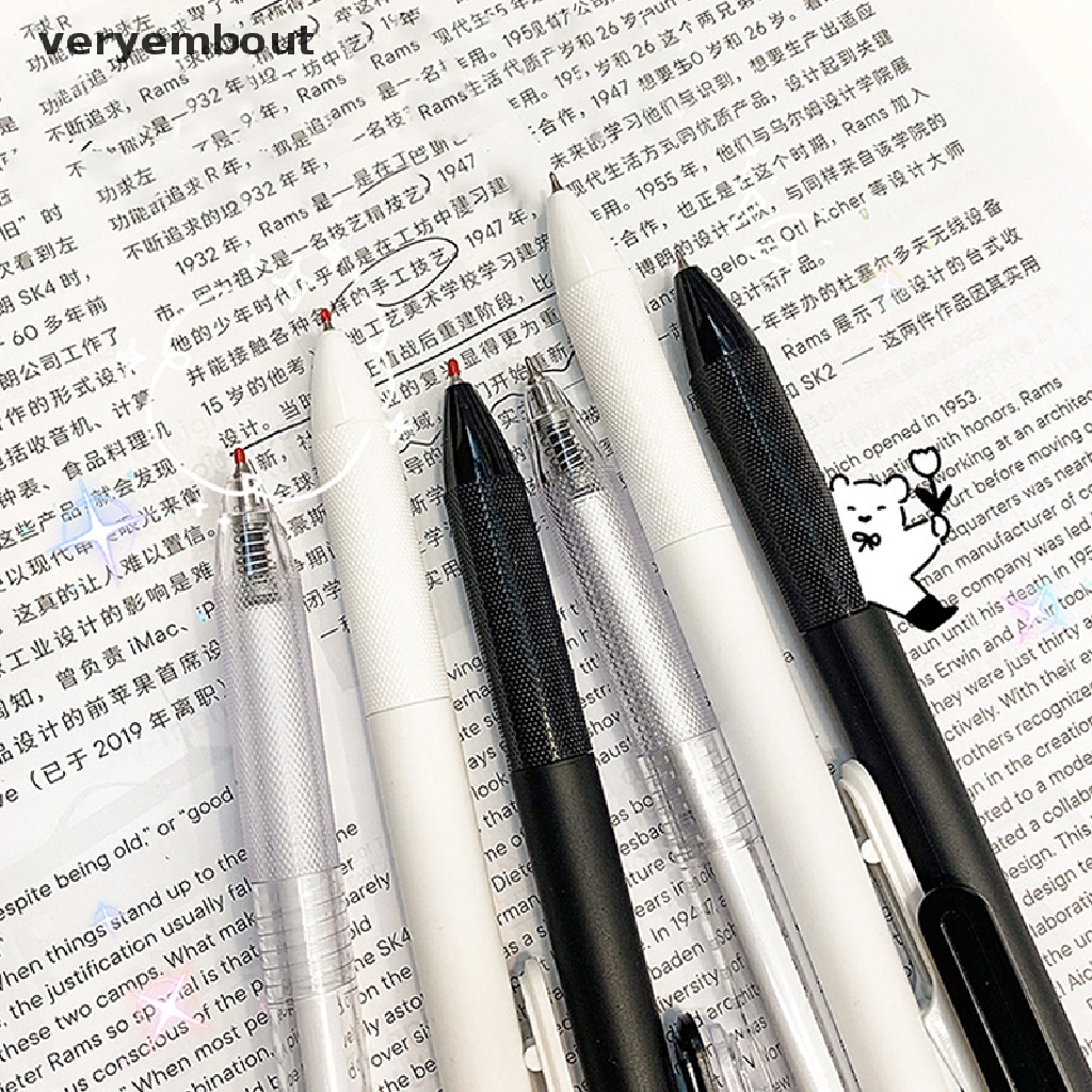 Set 6 Bút Bi Mực Đen Ngòi 0.5mm