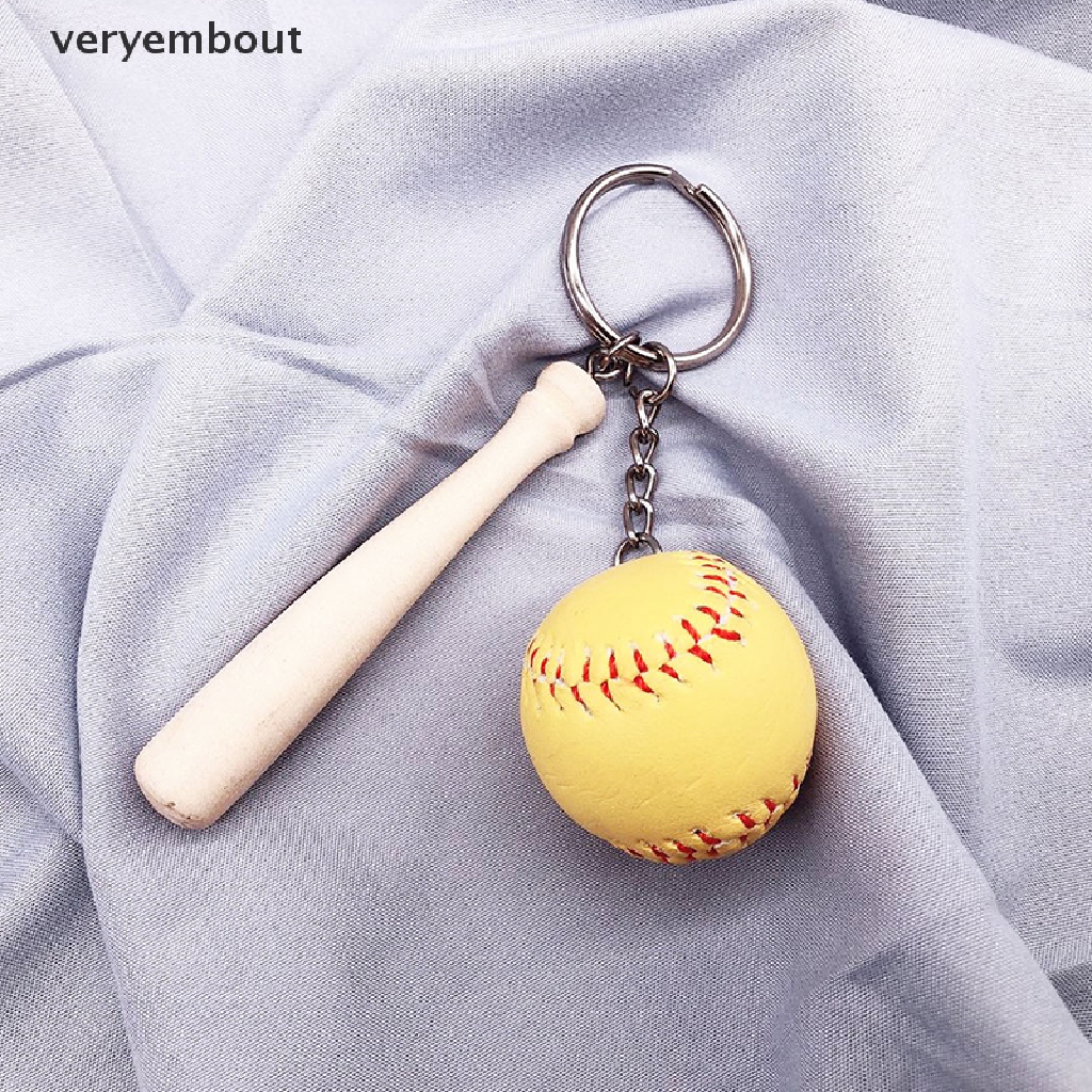 Móc Khóa Hình Quả Bóng Chày Mini Dễ Thương Sáng Tạo ut 2023